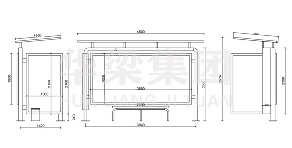 歐美系列候車(chē)亭HL-2023-0009